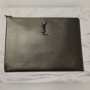 Saint Laurent YSL Logo Zip Pouch